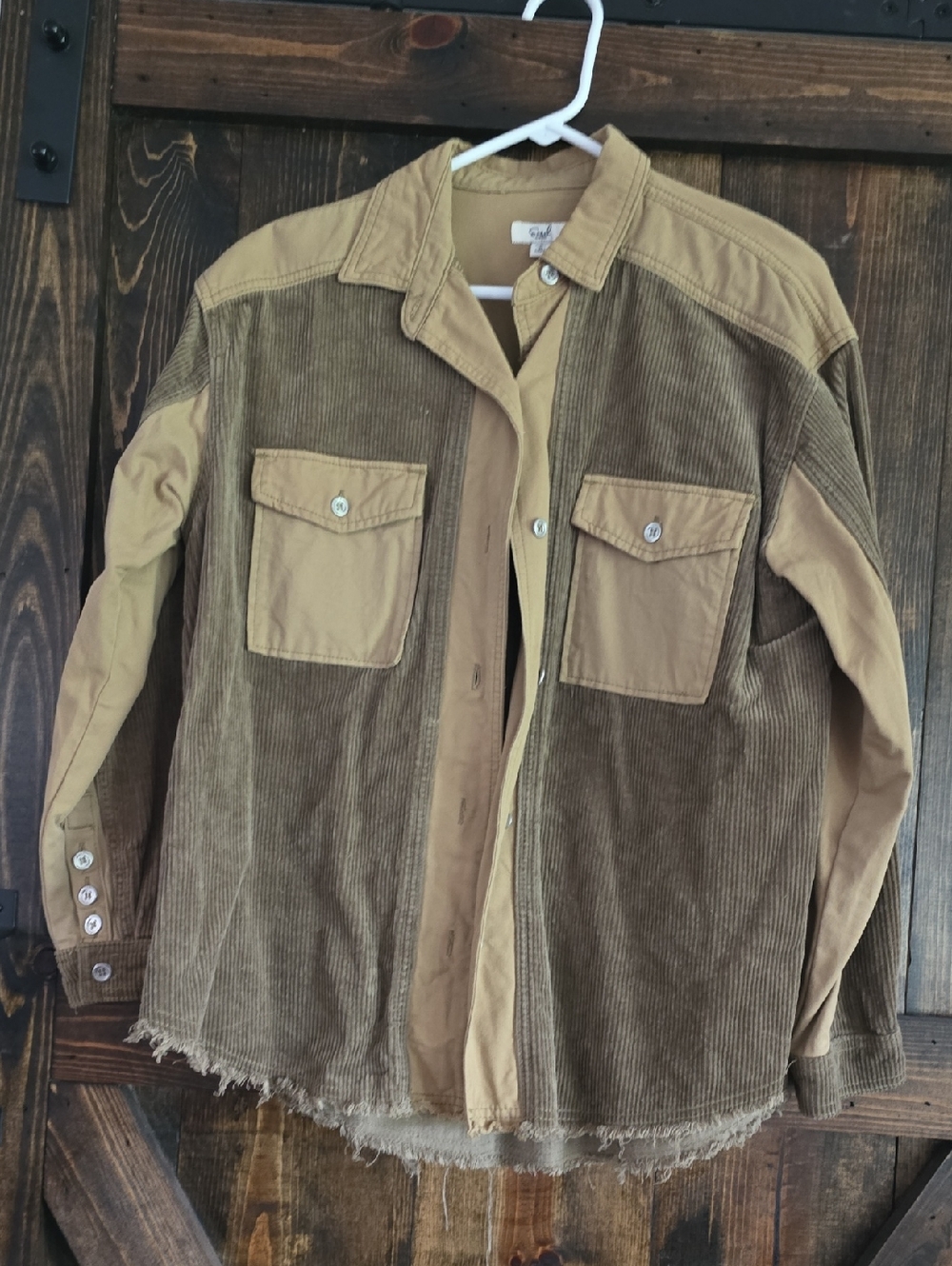 Women's Corduroy Work Jacket in Brown - Unbranded